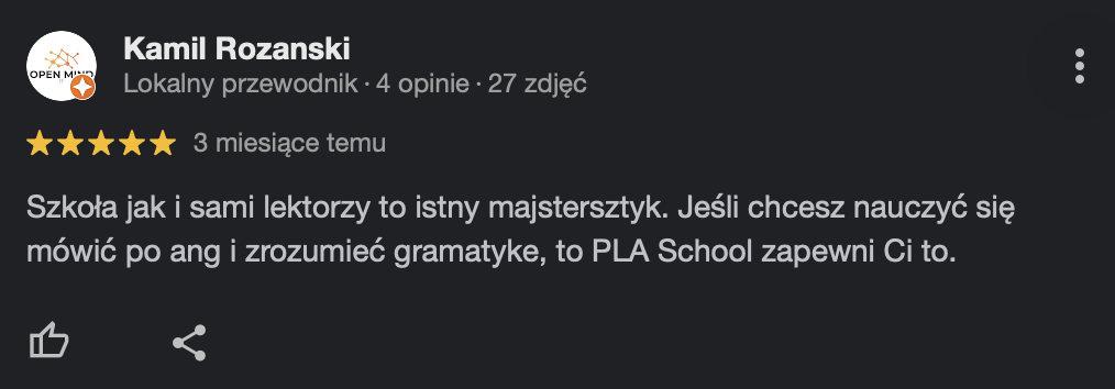 pla school mateusz stasica nauka języków obcych szkoła językowa opinie nauka indywidualna nowoczesna nauka nowy sposób na angielski niderlandzki niemiecki 4